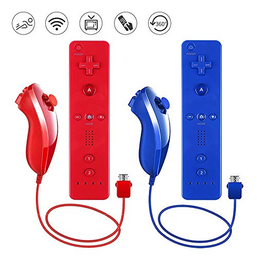 Lactivx Nunchuck and Wii Remote Controller Compatible with Nintendo Wii Wii U Console