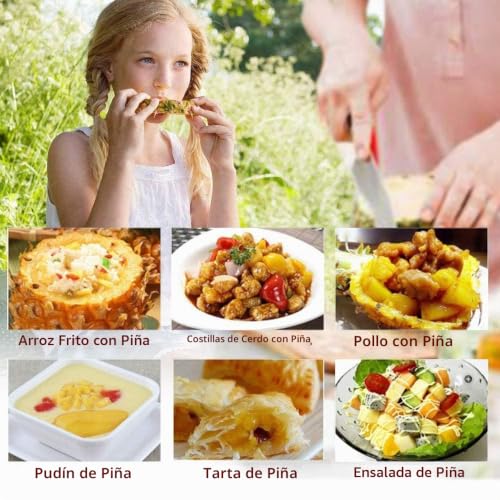 Miniatura 8 de Cortador De Piña, Pelador De Piña Acero Inoxidable, Fácil Limpieza, Para Cocina, Aros De Frutas