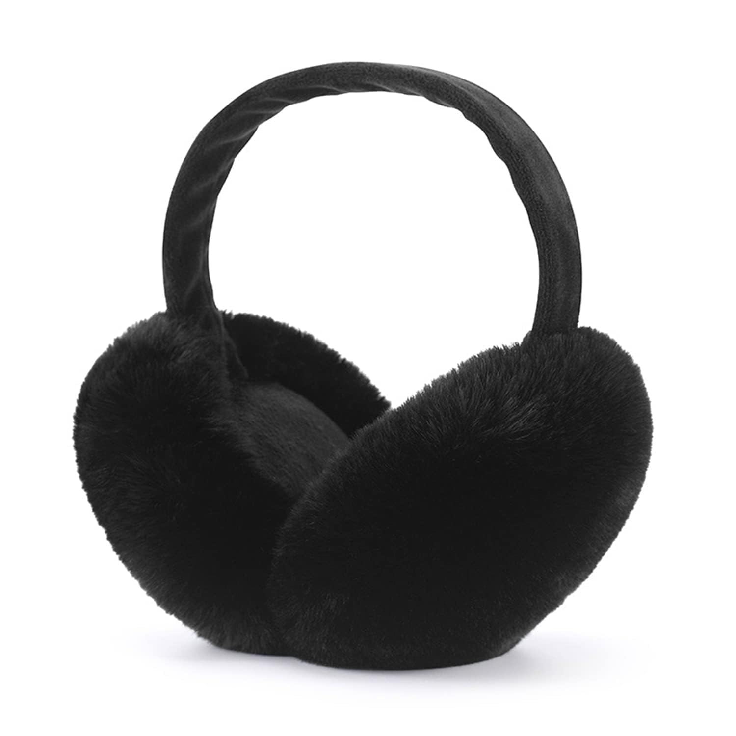 Ear Muffs for Women - Winter Ear Warmers - Soft & Warm Cable Knit Furry Fleece Earmuffs - Ear Covers for Cold Weather&Christmas