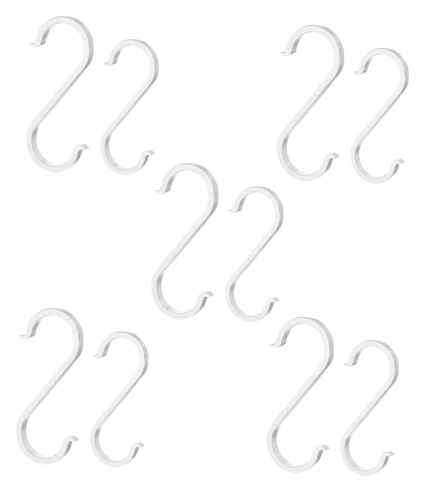 Ganci sospesi s, 10 pezzi Appendiabiti Appendiabiti Appendiabiti Appendiabiti in metallo Appendiabiti for piante Supporto Appendiabiti multiuso Appendiabiti nero Appendiabiti for cappelli for la casa