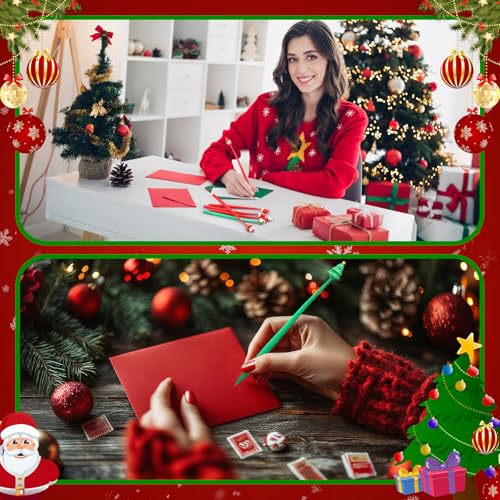 Set de 60 bolígrafos de gel con diseño navideño miniatura 5