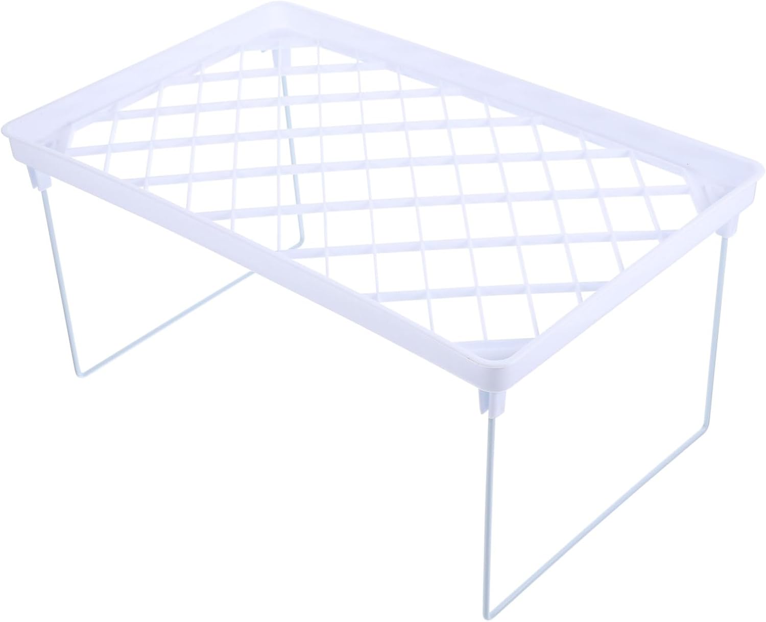 Desktop Storage Rack Foldable Plastic Shelf for Closets and Shelves
