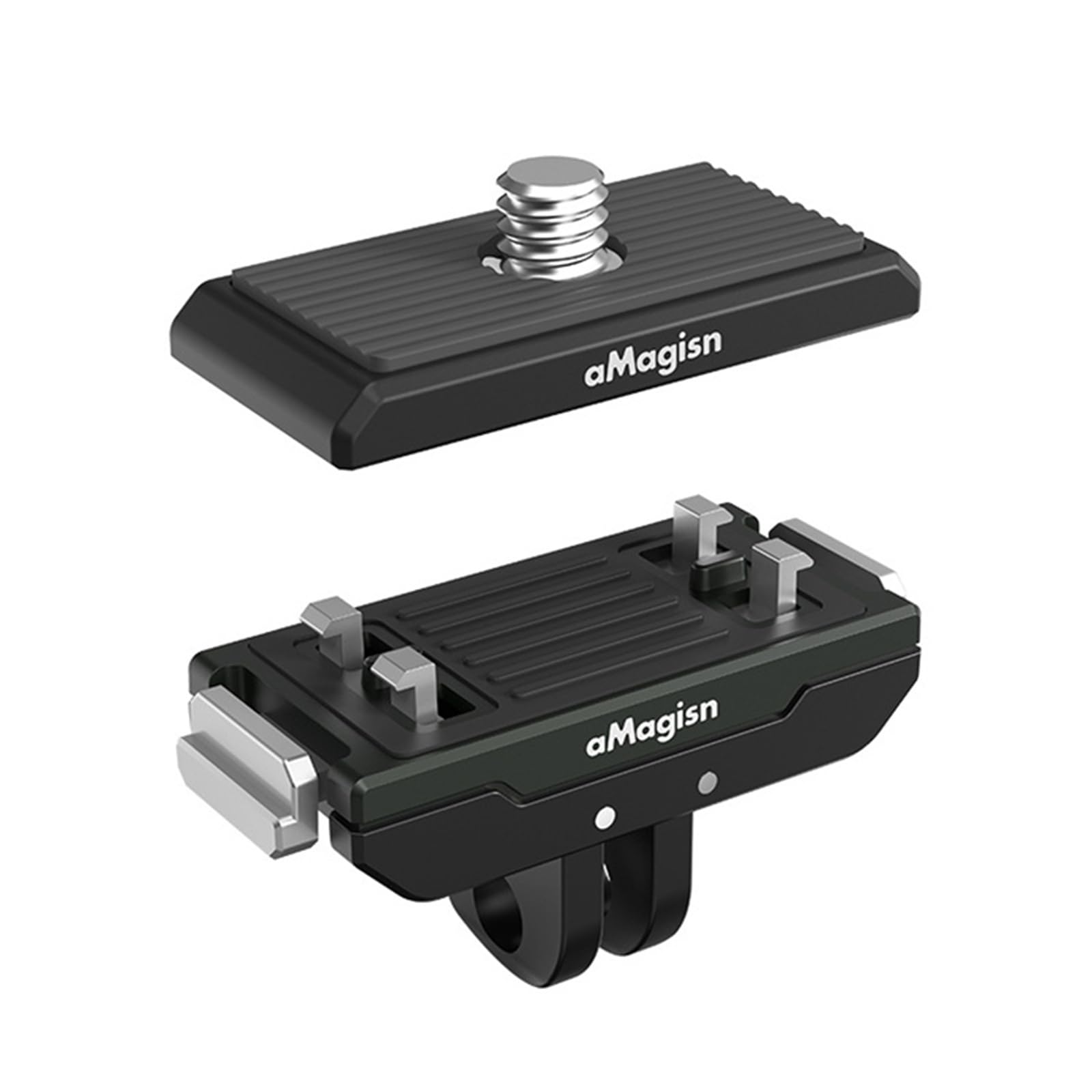 Support de montage à déverrouillage rapide magnétique + support de vis de 1/4" pour Insta360 Ace/Ace Pro pour Insta360 X4 / X3 pour GoPro Hero 12/11 Support de base en métal Accessoires