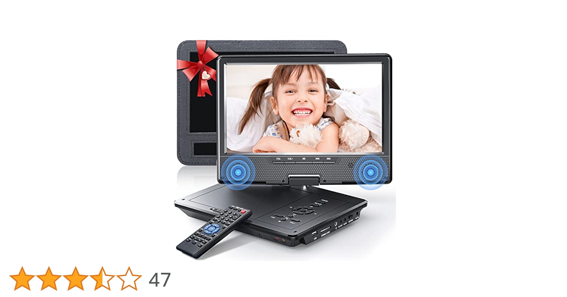 Amazon.co.jp: ポータブルDVDプレーヤー 12.5型 ARAFUNA 車用DVD