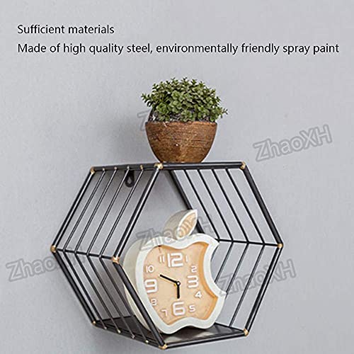 Tablettes flottantes en métal pour ranger les petits objets sans percer - 4