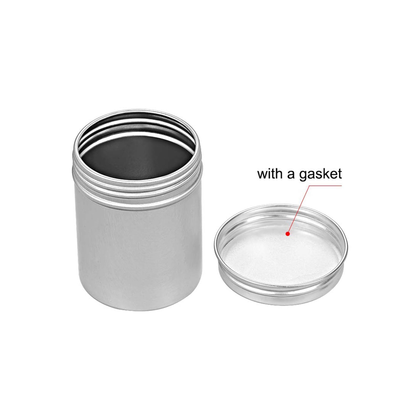 TOP-VIGOR 80ml Round Aluminum Cans Tin Can, Cosmetic Sample Storage Jars Slip Slide Containers - Image 3