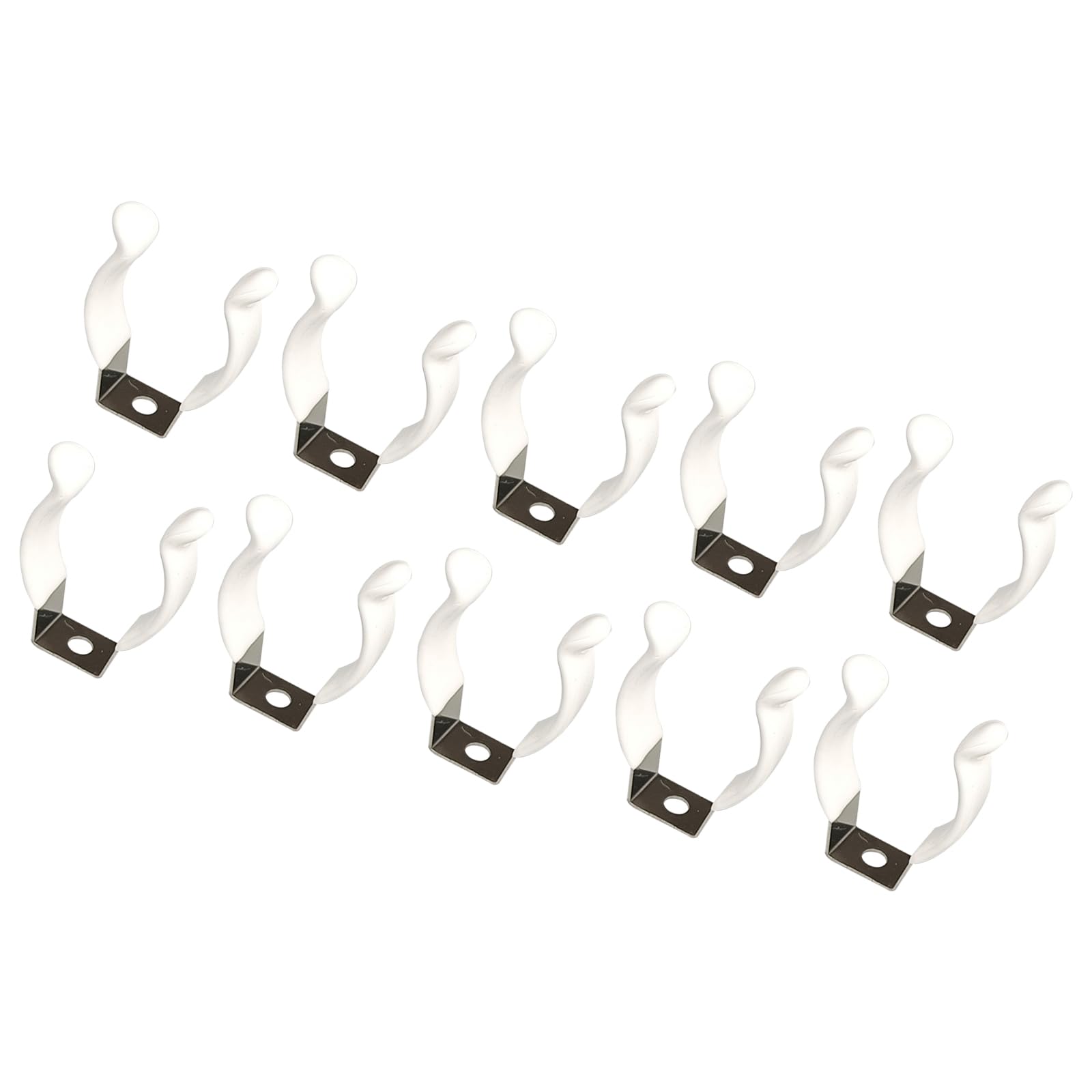 Tsophreniq Light 10Lots Heavy Type T8 Fixture Clip Reinforced Dipped Brackets For Led Tube Installation Resistant Clamps