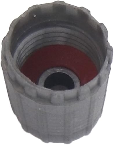 Miniatura 4 de Kit de servicio TPMS gris de 10 piezas, tapas de vástago de válvula de neumático con junta, tapa de neumático de plástico, repuesto gris para