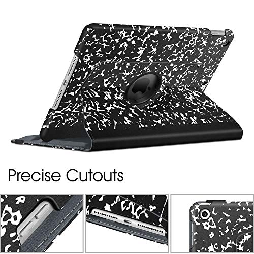 Image of Fintie Rotating Case for iPad 9th Generation (2021) / 8th Generation (2020) / 7th Gen (2019) 10.2 Inch - 360 Degree Rotating Stand Cover with Pencil Holder, Auto Wake Sleep, Black Composition Book