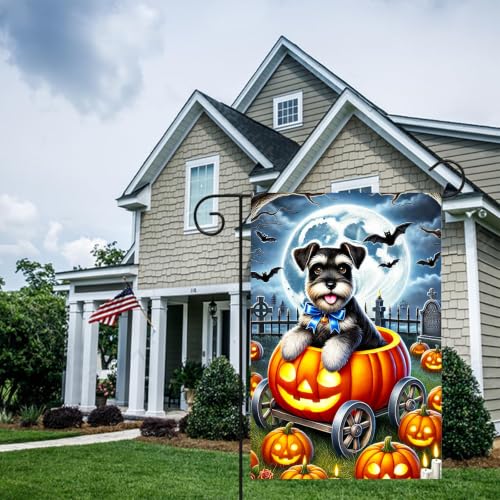 NHBTC Pumpkin Pile Dog Flag 12x18 Double Sided Fall Halloween Decor Gift - image 7