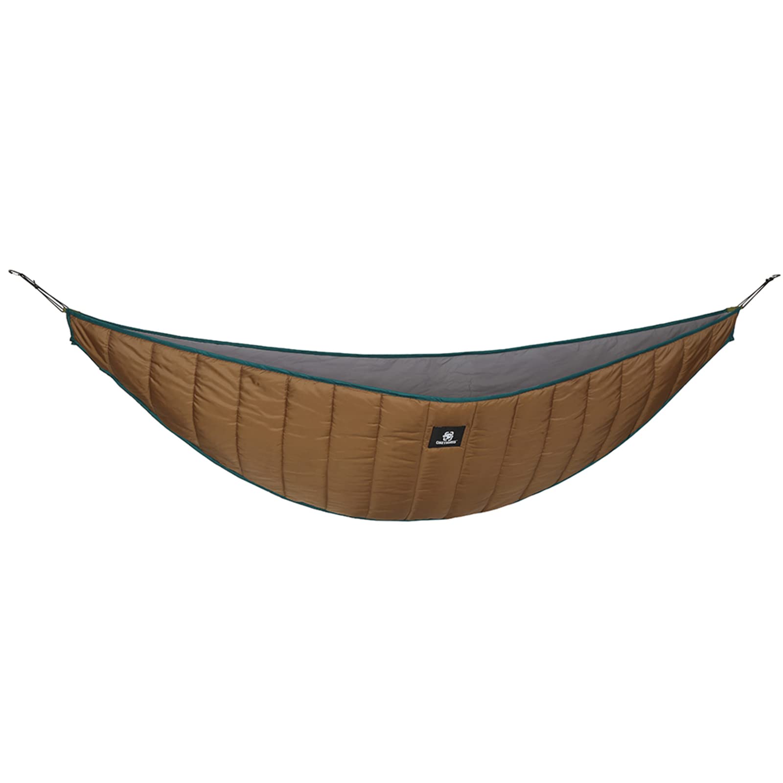 OneTigris Hamaca Underquilt Isomatto para hamacas, cubierta térmica ultraligera, senderismo, camping, 280 x 120 cm (marrón coyote)