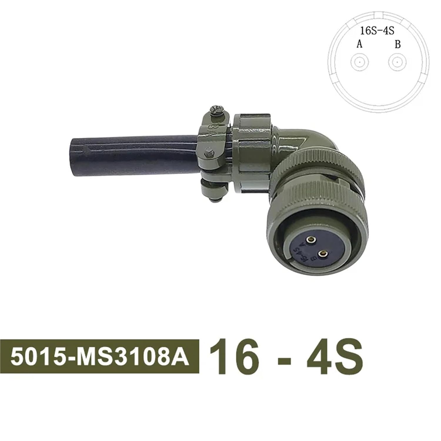 16S-4 16S-10 Circular Connector 5015 MIL STD and Socket MS3102A MS3106A MS3108A 1Pcs(3108 16-4S)