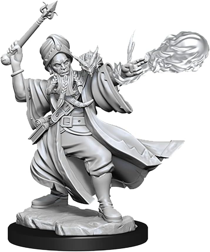WizKids D&D Frameworks: Human Wizard Male - Unpainted and Unassembled