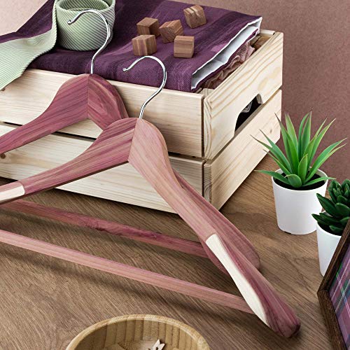 HANGERWORLD 10 Grucce Appendiabiti 45cm in Legno