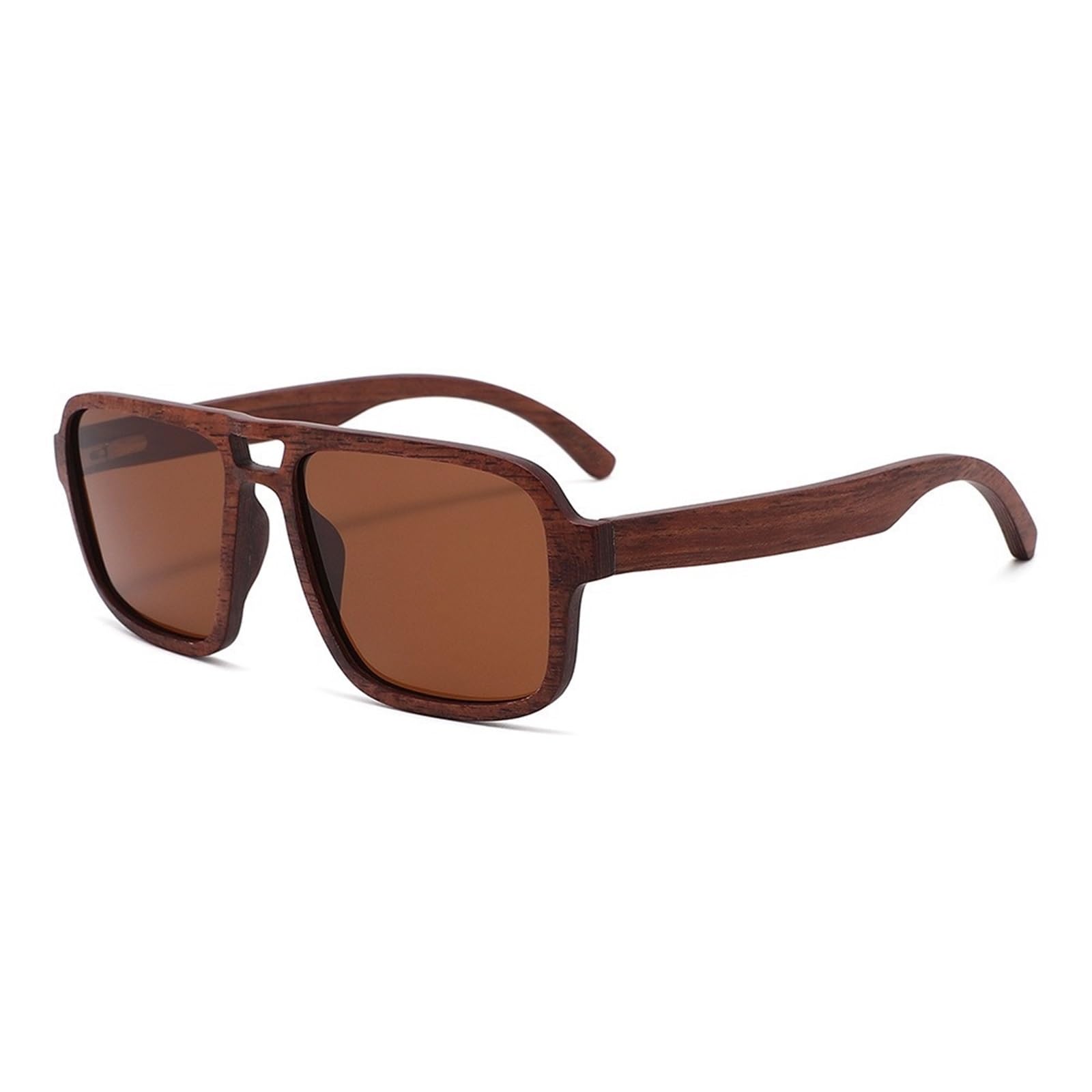 Occhiali Da Sole Retrò In Bambù E Legno Con Montatura Grande For Uomo E Donna, Alla For Le Vacanze Di Pendolarismo All'aperto