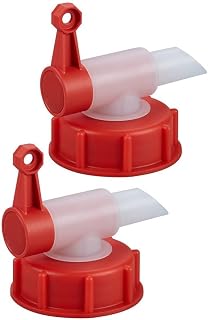 DIN 51 y DIN 61 para verter boquilla de grifo para bidones de 5 L a 30 L, válvula de salida para dispensador de tambor, dosificación precisa y llenado con 18,9 mm (2 piezas DN51)