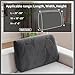 QIANMEW Couch Covers for Sectional Sofa, Washable Stretch Soft Sofa Cushion Covers L Shape Sofa Slipcovers Anti Slip Furniture Decor Protector for Pets (1PC Back Couch Cover,Dark Gray)