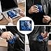 XZDXZD Blue Tiger And Roses Night Slim Bifold Wallet for Men Women, Fashion PU Leather Credit Card Holder with Double-Sided Pattern, Portable Money Organizer Purse, 4.6