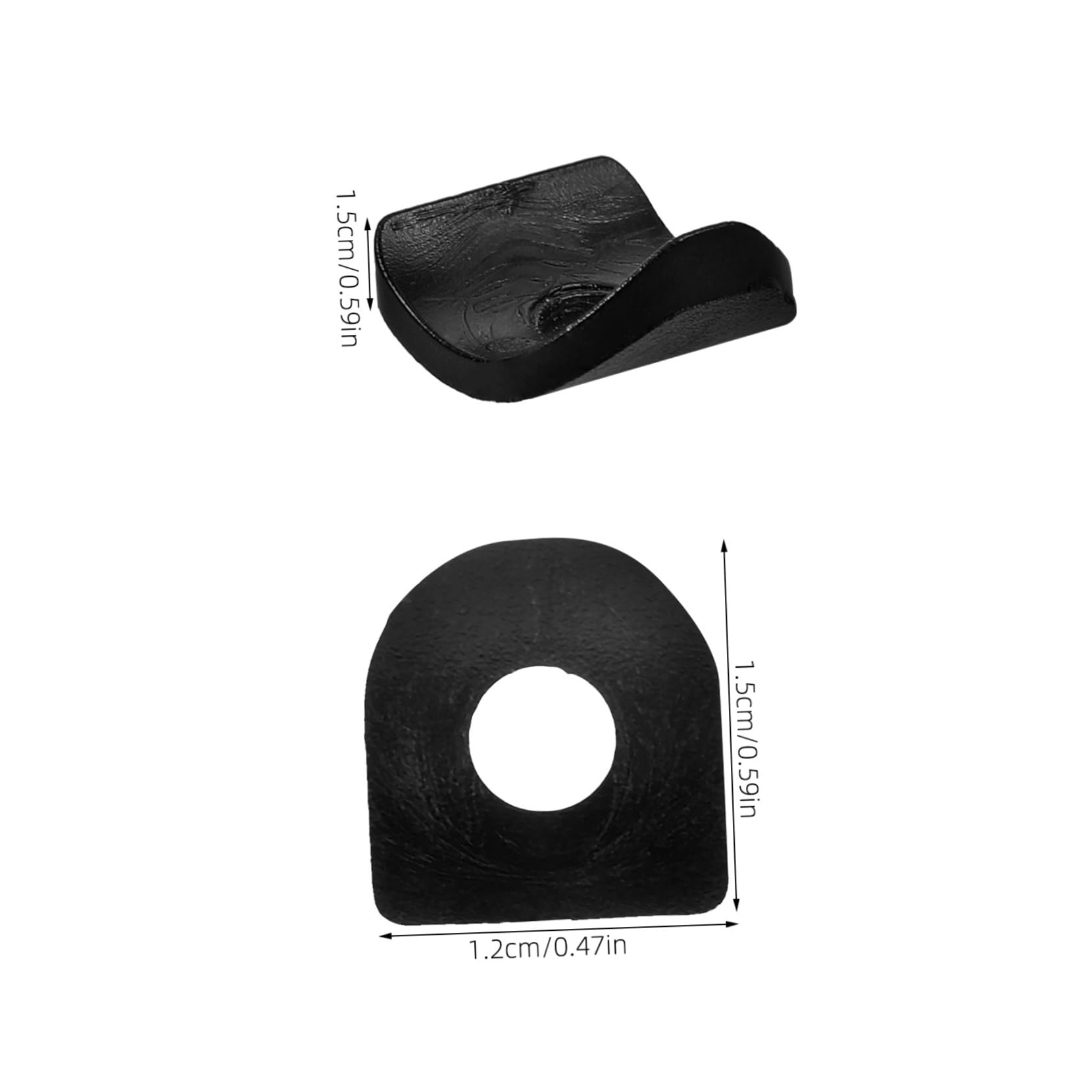 Mikikit 12pcs Saddle Washer Spacer Bike Seatpost Clamp Gasket Bike Seatpost Clamp Washer Rubber Tube Clip Gasket