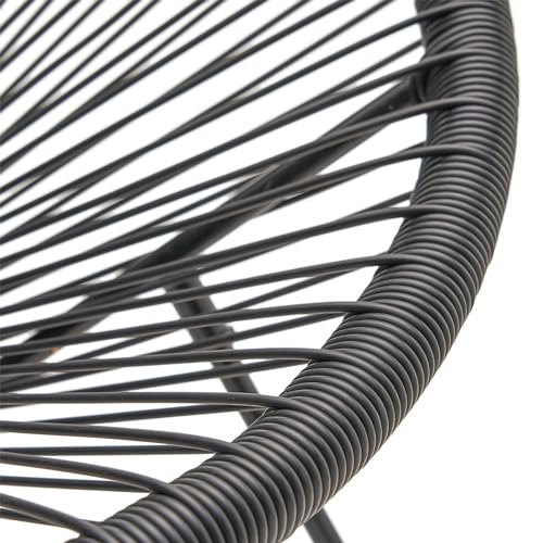 Christopher Knight Home Outdoor Hammock Weave Chair with Steel Frame (Set of 2) - Black Finish by Christopher Knight Home - Used condition - Image 6