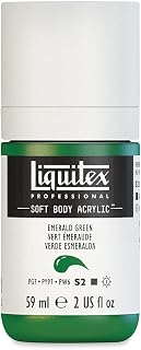 Liquitex Professional Soft Body Acrylic Paint, 59ml (2-oz) Bottle, Emerald Green