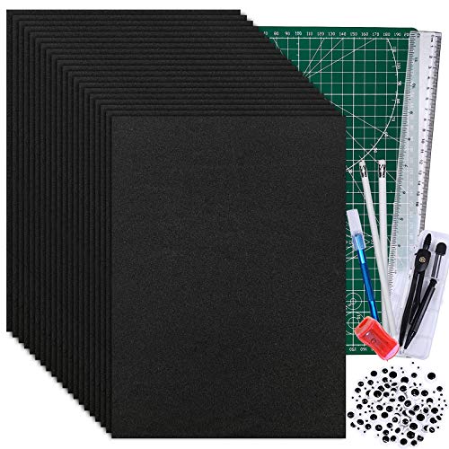 image for Winlyn 20 Pcs EVA Foam Sheets 6mm Craft Foam Cosplay Foam 9