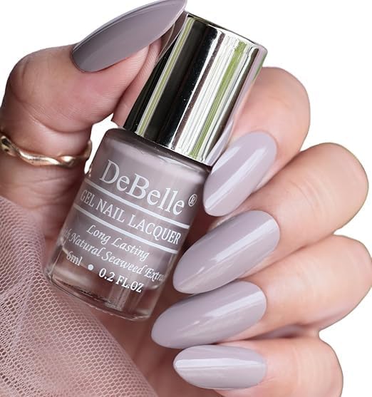DeBelle Nail Polish Combo Pack of 4 – Glamorous Jessica, Magical Misha, Natalie Rhapsody, Blissful Elizabeth | Long-Lasting Gel Finish | Best Suited for Indian Skintone | 24 ml (6 ml Each) 2