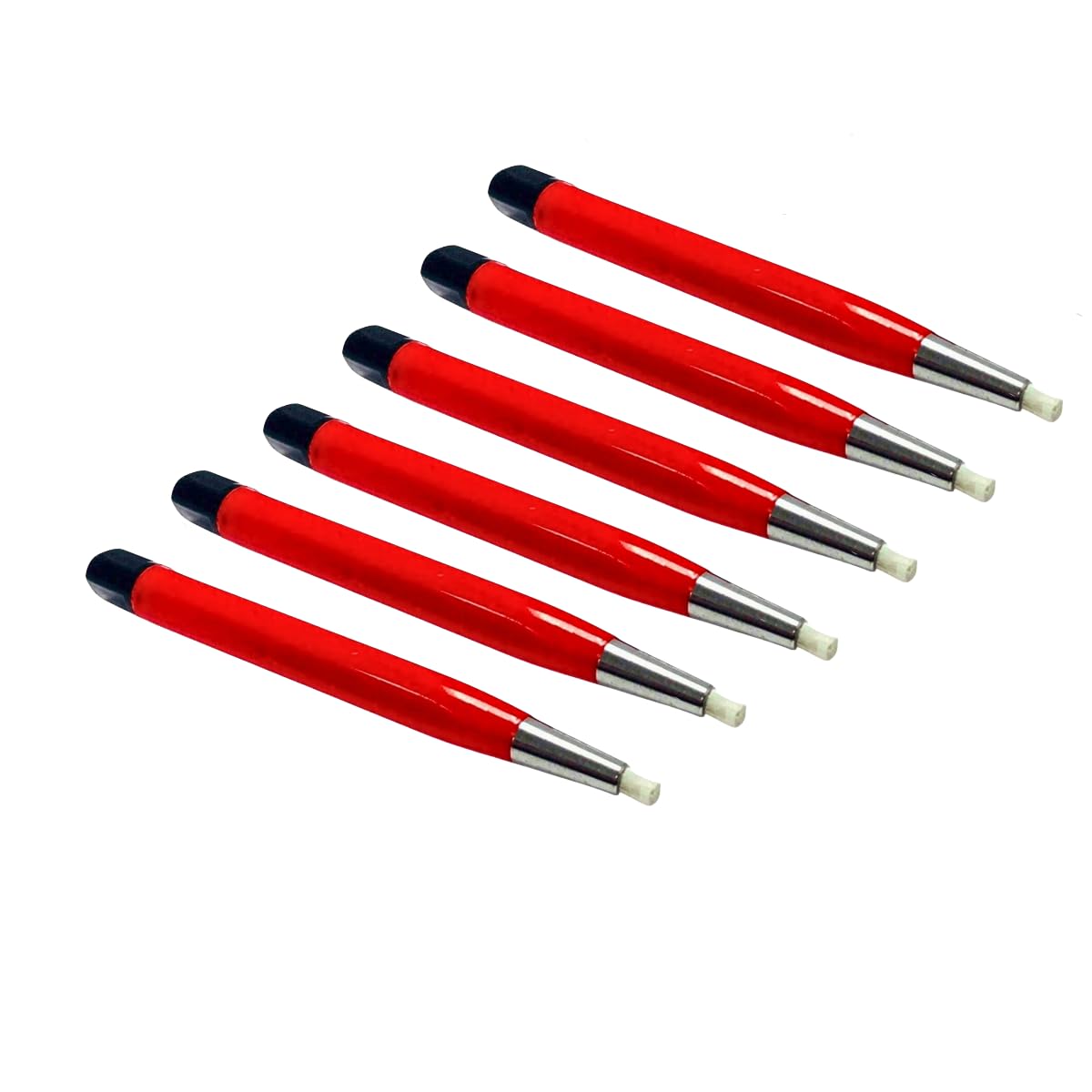 Fiberglass Scratch Brush Pens 6 Pack for Jewelry, Watch & Coin Cleaning | 6 Pack, Jewelry Cleaning, Watch Cleaning, Coin Cleaning, Fiberglass Bristles