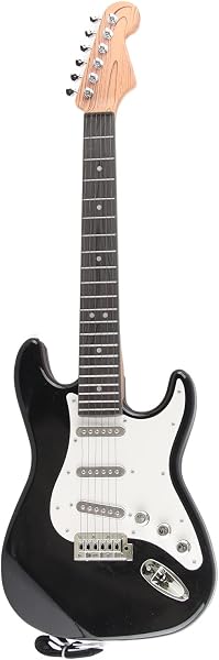 Alomejor Kids Mini Guitar ToyKids Guitar ToyKids Electric ,Portable Multifunctional Electric Toy Music Instrument Toy Gifts Kids ToyPedals (Black) - 1