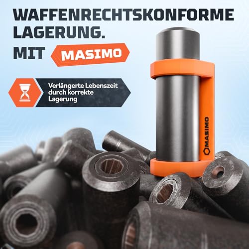 MASIMO Schalldämpferhalter magnetisch (Orange, L Ø 55 mm)