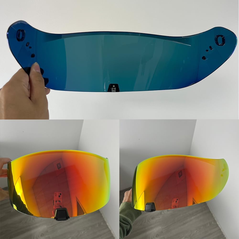 Helmet Visor For R420.Replacement Motorcycle Helmet Shield Compatible with R420 (Revo Deep Red)