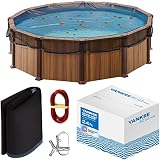 Yankee Pool Leaf Net Cover for 24 Ft. Above-Ground Round Pool - Heavy-Duty 0.15”, Net to Protect from Leaves, Debris | Leaf Catcher to Prevent Clogging