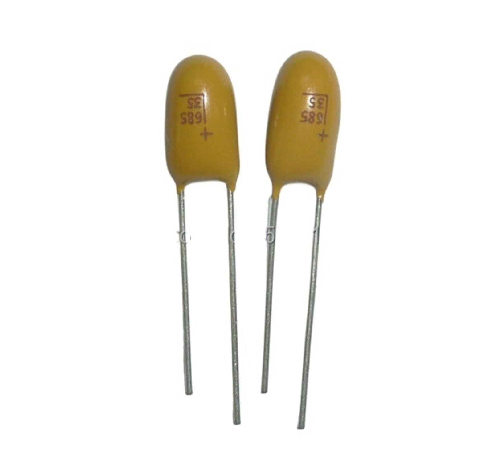 ICXLPMC 50pcs Tantalum capacitor 6.8uF 35V 685 35V6.8uF DIP Radial