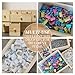 Gkesgm Wooden Countdown to Christmas Advent Calendar, Storage Organizer with 24 Drawers, Jewelry Box, Desktop Organizer, DIY Unfinished Wood Set of 2 Refillable Wooden Advent