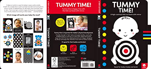 Image of Tummy Time!: A High-Contrast Fold-Out Book with Mirror for Babies