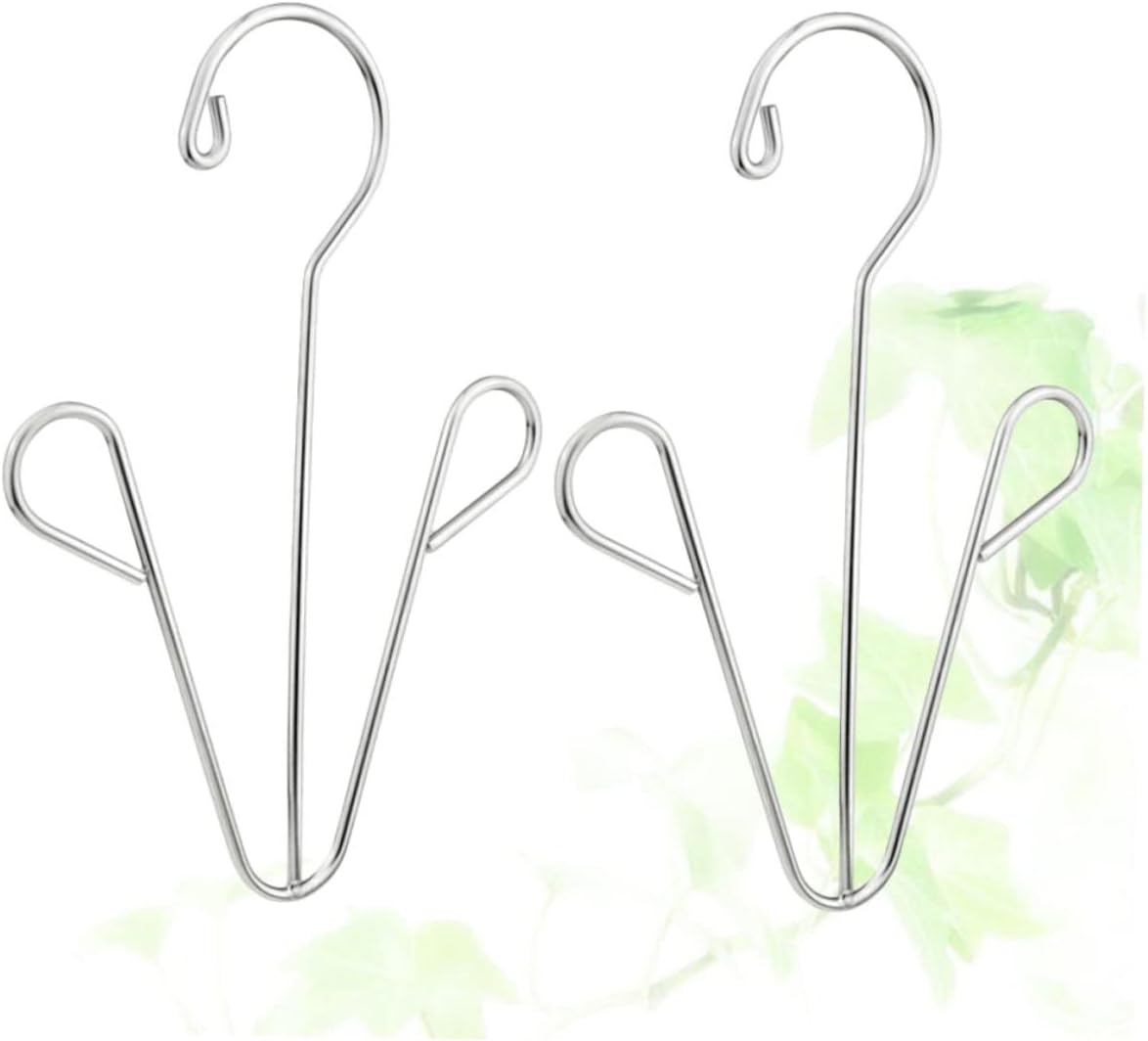 STOBAZA Sturdy Stainless Steel Shoe Dryer Rack 2 Pack Boot Hanger Clothes Drying Shelf
