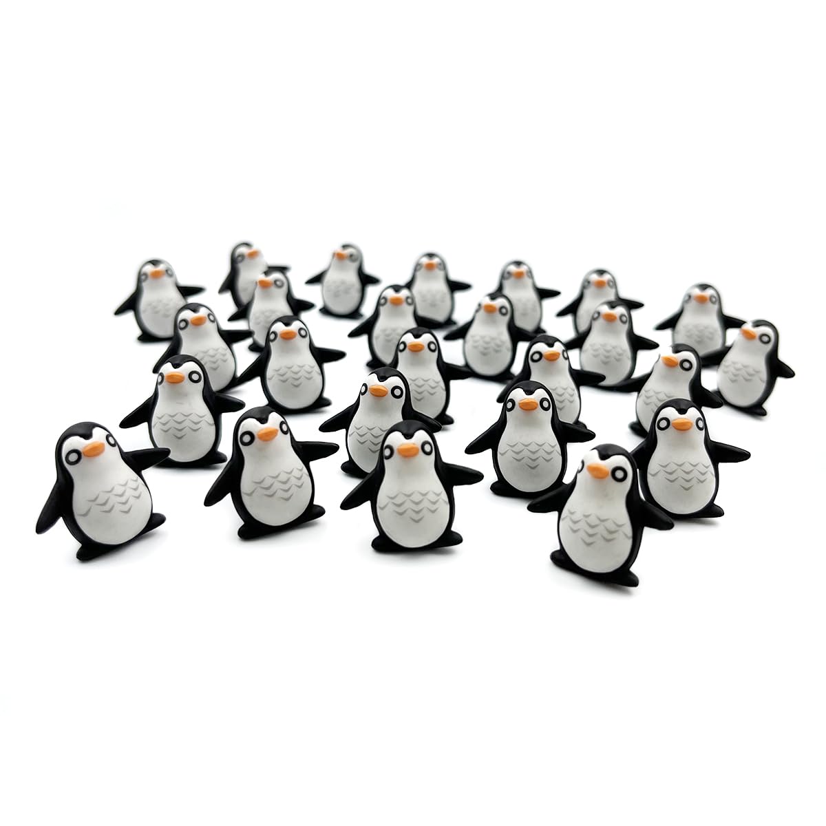 25 Figurines Mini Pingouins En Résine - Déco Noël, Jardin Féerique, Maison De Poupée - Cadeaux Mignons