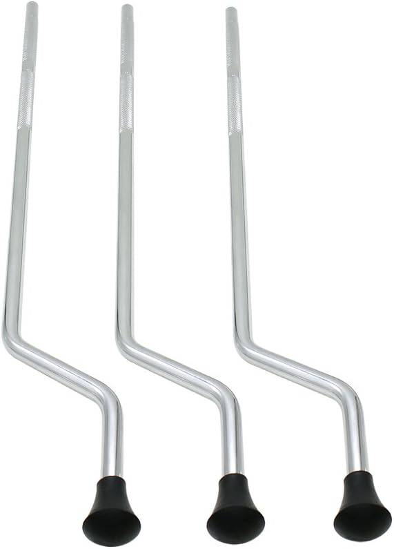 3Pcs/Set of Drum Legs Floor Tom Legs Tripod Drum Support Foot Bass Drum Kit Leg Percussion Instrument Replacement Accessories