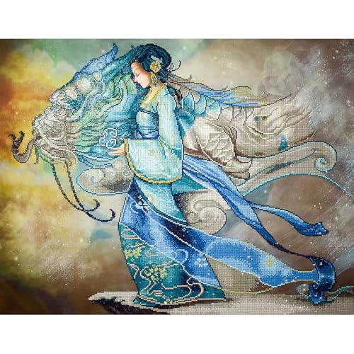 Image of DIAMOND DOTZ Dragon Princess Diamond Painting Kit for Adults with Gems