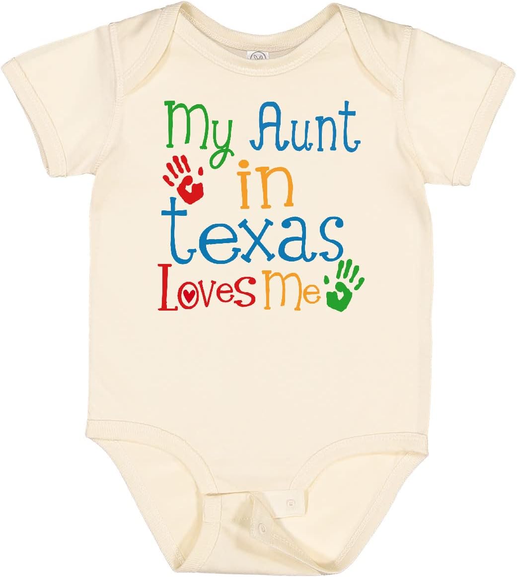 inktastic My Aunt in Texas Loves Me Baby Bodysuit