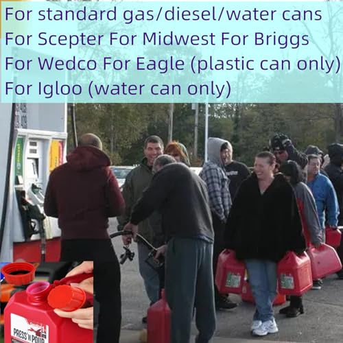 image for Fesasn Gas Can Cap - Superior Replacement Lid for Midwest Gas Cans- Du