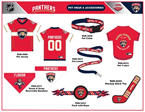 Image of Pets First NHL Florida Panthers Jersey for Dogs & Cats, Large. - Let Your Pet be a Real NHL Fan!, multicolor, 1 Count