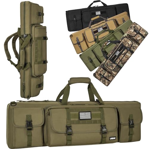 Image of 28 /32 /36 /42 /46 /48 /51 /55 inch Double Rifle Case Soft Gun Bag Tactical Backpack | Portable Long Rifle Bag for Outdoor Hunting Shooting, Gun Case Firearm Storage & Transportation, Hunting Shooting Range