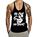 GYMLEADER Men’s Tank Tops Workout Gym Muscle Shirt Y Back Fitness Bodyblackilding Sleeveless T Shirt Black L