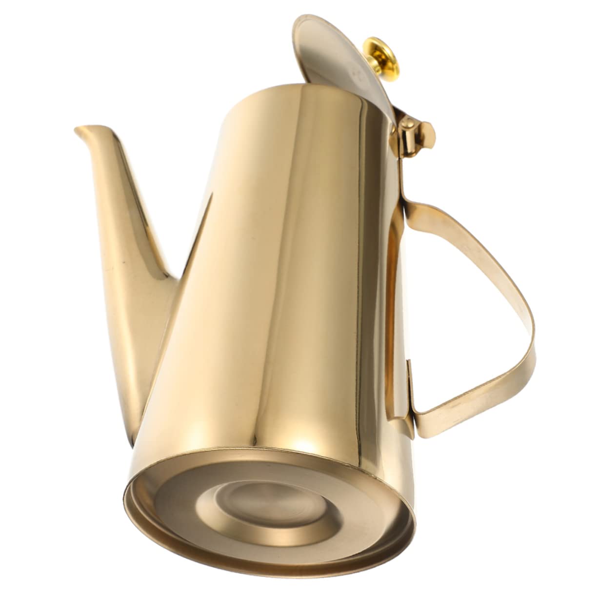 CVHfhjTG oil dispenser, Stainless Steel Oil Jug Kitchen Kettle with Long Spout Versatile Dispenser for Cooking