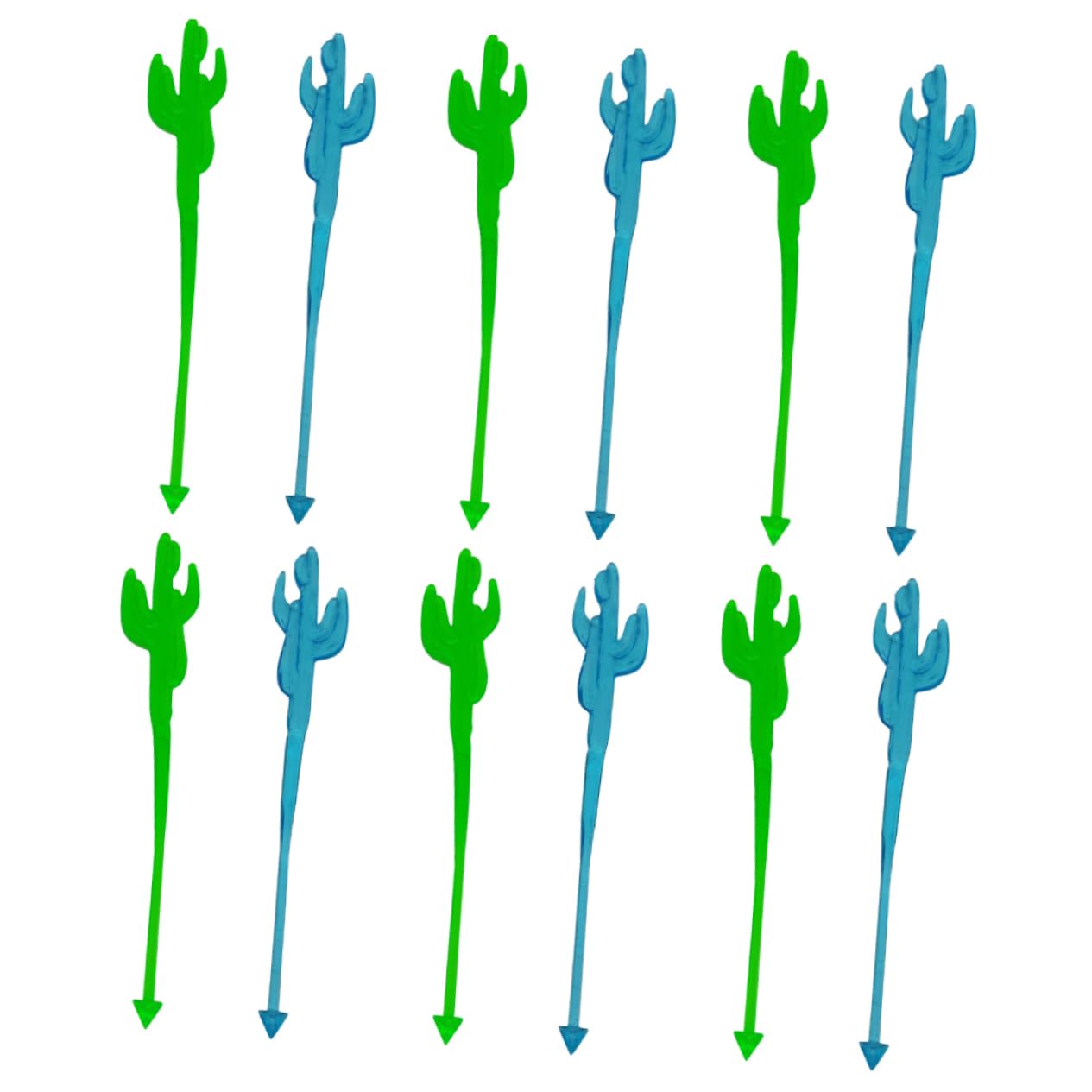 STOBAZA 40pcs Plastic Cocktail Skewers for Drinks Stirring Sticks Disposable Stir Rods Non-slip Design Perfect for Bars Parties