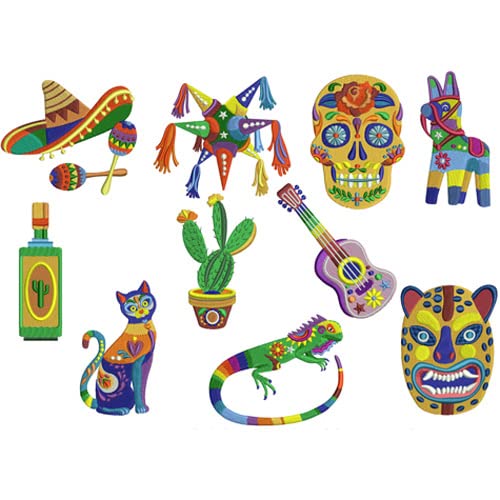 Threadart Machine Embroidery Design Bundles - Regional Sets - Cancun(1) - Loaded on USB Stick - Over 10 Sets Available