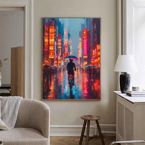 Diamond Painting Ville grand format anti-stress pour décoration intérieure - 2