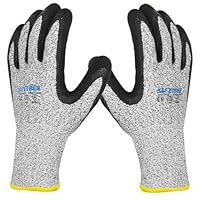 SAFETREE Schnittschutzhandschuhe, HPPE Schnittfeste Handschuhe, für Metzger, Küche, Austernöffnen, Fleischschneiden, Holzschnitzen und Garten (1, 8/M)