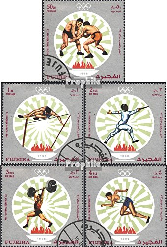 Prophila Collection Fujeira 673A-677A (Completa Edizione) 1971 Pre-Olimpico Giochi Monaco di Baviera (Francobolli per i Collezionisti) Sport da Combattimento
